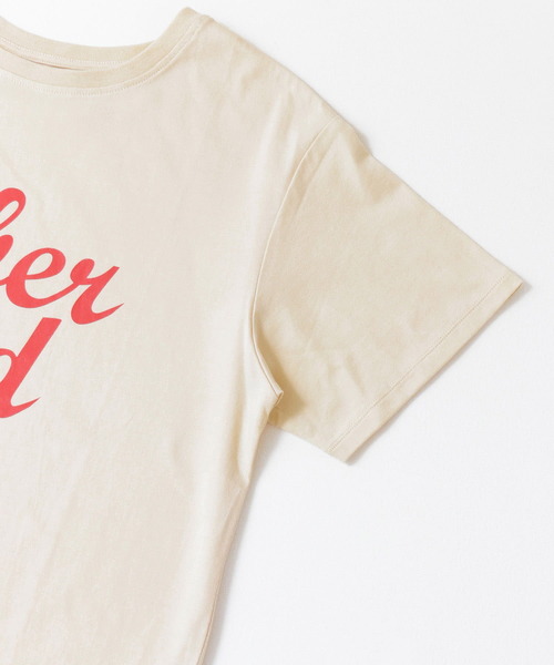 KBF+(ケービーエフプラス)の「KBF+ LibertadロゴTシャツ(Tシャツ/カットソー・レディース・オフホワイト/ベージュ系その他/チャコールグレー・ONE)」の19枚目の写真