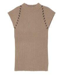 LAGUNAMOON | ハンドステッチノースリーブニットプルオーバー(ニット/セーター)