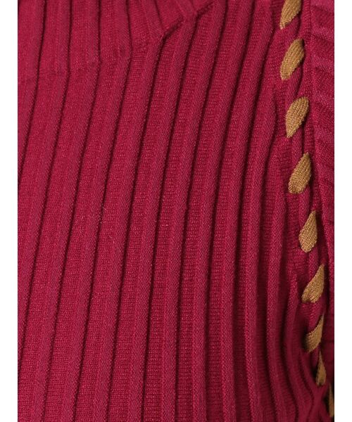 LAGUNAMOON（ラグナムーン）の「ハンドステッチノースリーブニットプルオーバー（ニット/セーター・レディース・ブラック/ボルドー/ベージュ・FREE）」の10枚目の写真