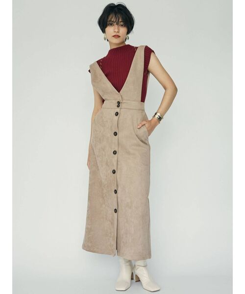 LAGUNAMOON（ラグナムーン）の「ハンドステッチノースリーブニットプルオーバー（ニット/セーター・レディース・ブラック/ボルドー/ベージュ・FREE）」の14枚目の写真