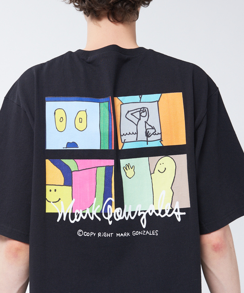 Mark Gonzales(マーク・ゴンザレス)の「【Mark Gonzales / マークゴンザレス】 別注 カラー バックプリント Tシャツ(Tシャツ/カットソー・メンズ・ホワイト/ベージュ/ブラック/ライラック・46/48)」の11枚目の写真