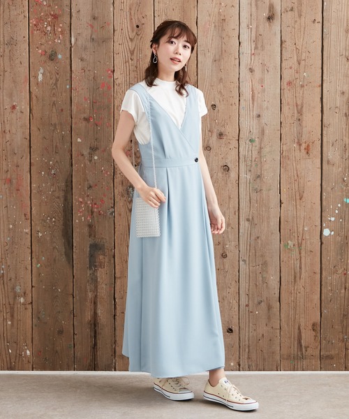 AIMER（エメ）の「カシュクールフレアジャンパースカート（ジャンパー