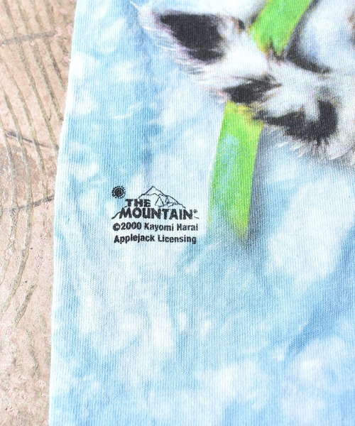 THE MOUNTAIN(ザマウンテン)の「【ヴィンテージ古着】00's THE MOUNTAIN "CAT" タイダイTシャツ USA製(Tシャツ/カットソー・メンズ・ブルー・LARGE)」の3枚目の写真
