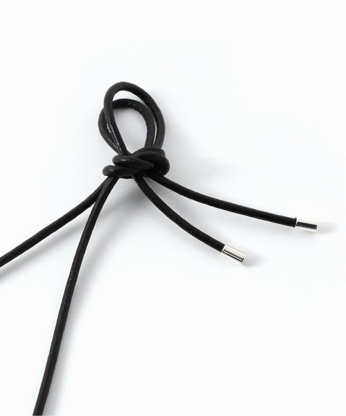 plage（プラージュ）の「【JANE SMITH/ジェーンスミス】PEARL LEATHER STRAP ネックレス◆（ネックレス・レディース・ホワイト・FREE）」の4枚目の写真