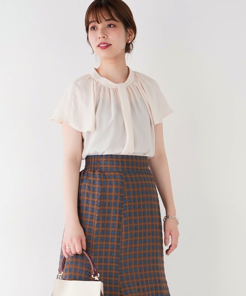 natural couture（ナチュラルクチュール）の「【WEB限定】センタータックフレアスリーブギャザーブラウス（シャツ/ブラウス・レディース・ベージュ/オフホワイト/グリーン/その他1/その他2・FREE）」の22枚目の写真