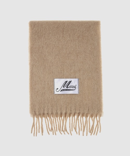 MARNI(マルニ)の「BRUSHED ALPAKA / マフラー(マフラー・レディース・ライトブルー/イエロー/オレンジ/ダークネイビー/ライトグリーン/ブルー/ピンク/アイボリー/ベージュ/ライトグレー・ONE SIZE)」の4枚目の写真