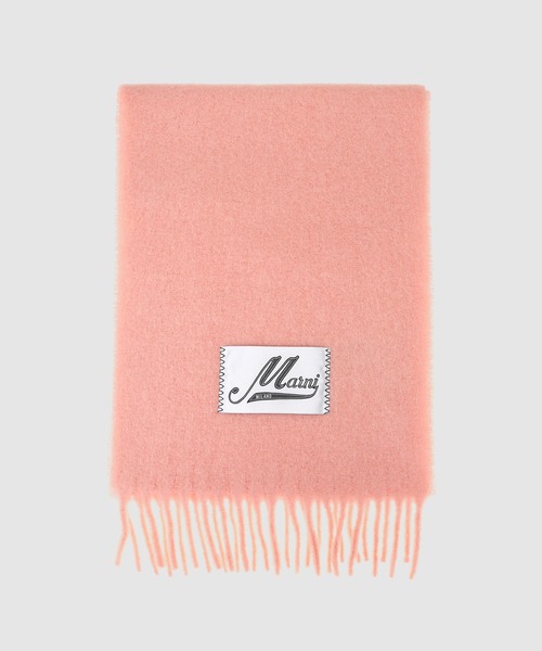 MARNI（マルニ）の「BRUSHED ALPACA / マフラー（マフラー・レディース・ライトブルー/イエロー/オレンジ/ダークネイビー/ライトグリーン/ブルー/ピンク・ONE SIZE）」の2枚目の写真