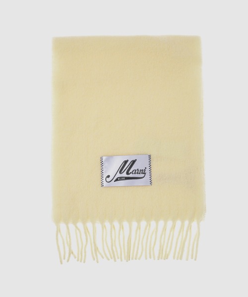 MARNI(マルニ)の「BRUSHED ALPAKA / マフラー(マフラー・レディース・ライトブルー/イエロー/オレンジ/ダークネイビー/ライトグリーン/ブルー/ピンク/アイボリー/ベージュ/ライトグレー・ONE SIZE)」の2枚目の写真