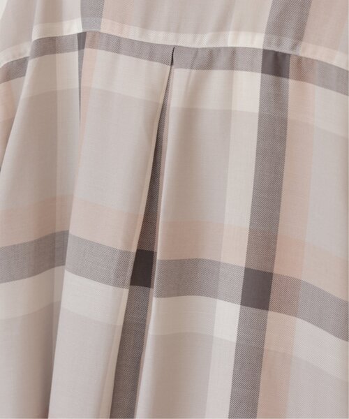 frames RAY CASSIN（フレームスレイカズン）の「ビッグチェックシャツワンピース（シャツワンピース・レディース・ブラウン系/ネイビー系/パープル系/ブルー系/オレンジ系/グレー系/グリーン系/ネイビー/オフホワイト・FREE）」の18枚目の写真