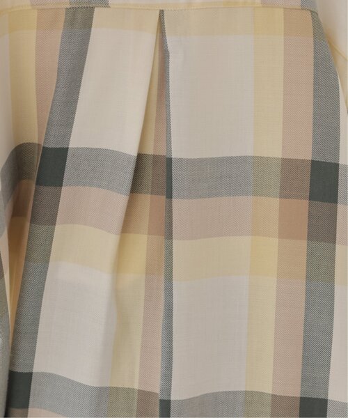 frames RAY CASSIN（フレームスレイカズン）の「ビッグチェックシャツワンピース（シャツワンピース・レディース・ブラウン系/ネイビー系/パープル系/ブルー系/オレンジ系/グレー系/グリーン系/ネイビー/オフホワイト・FREE）」の10枚目の写真