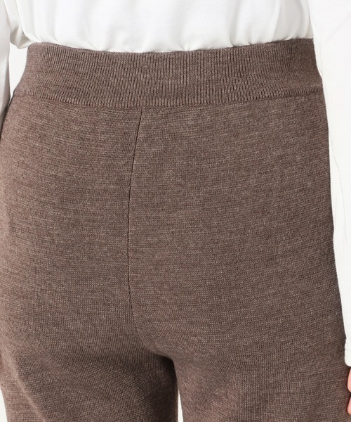 SLOBE IENA（スローブイエナ）の「ウォッシャブルミラノリブニットパンツ【手洗い可能】◆（その他パンツ・レディース・ブラック/ブラウン/ネイビー系・36/38/40）」の20枚目の写真