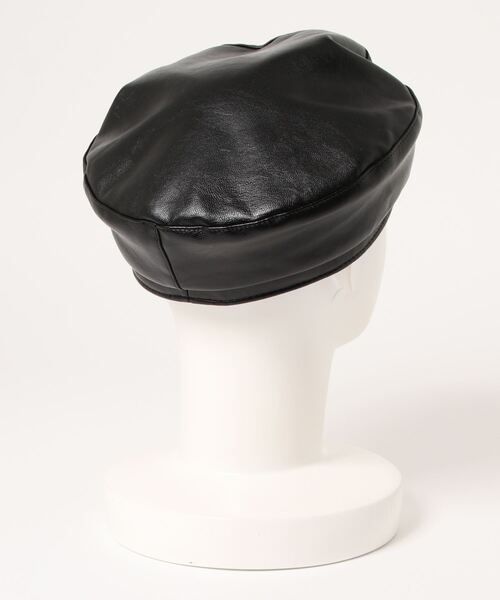 AZUL by moussy（アズールバイマウジー）の「BIT BERET/ビットベレー（ハンチング/ベレー帽・レディース・ダークベージュ/ブラック・FREE）」の3枚目の写真