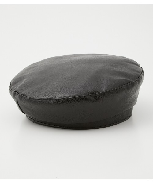 AZUL by moussy（アズールバイマウジー）の「BIT BERET/ビットベレー（ハンチング/ベレー帽・レディース・ダークベージュ/ブラック・FREE）」の7枚目の写真