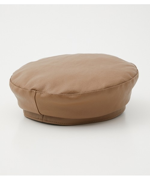 AZUL by moussy（アズールバイマウジー）の「BIT BERET/ビットベレー（ハンチング/ベレー帽・レディース・ダークベージュ/ブラック・FREE）」の13枚目の写真