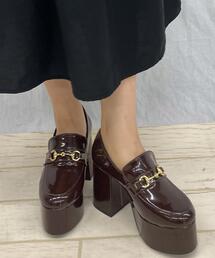 bit付プラットフォームパンプス