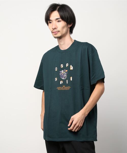 Carhartt WIP(カーハートダブリューアイピー)の「S/S UNITE T-SHIRT(Tシャツ/カットソー・メンズ・ホワイト/ダークパープル/ダークグリーン/ブラック・SMALL/MEDIUM/LARGE)」の3枚目の写真