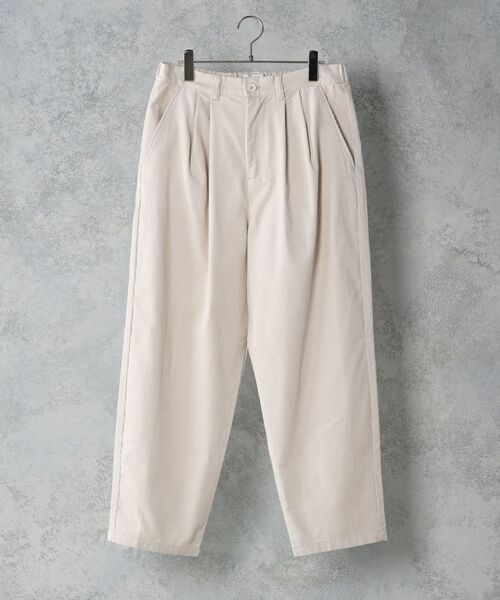 TIMELY WARNING(タイムリーワーニング)の「Timely Warning / コーデュロイ/デニム バルーンパンツ(その他パンツ・メンズ・ブルー/チャコール/キナリ/グリーン/ブルーグレー/ブラウン・MEDIUM/LARGE)」の2枚目の写真