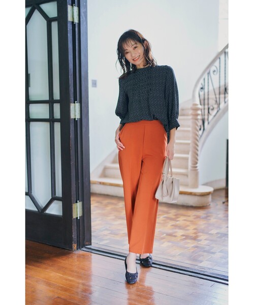 DRESKIP(ドレスキップ)の「◆イージーケアピンタック袖パールブラウス(シャツ/ブラウス・レディース・パープル/イエロー/ライトベージュ/ホワイト系3/ブラック系/ブルー系・02/03/04)」の18枚目の写真