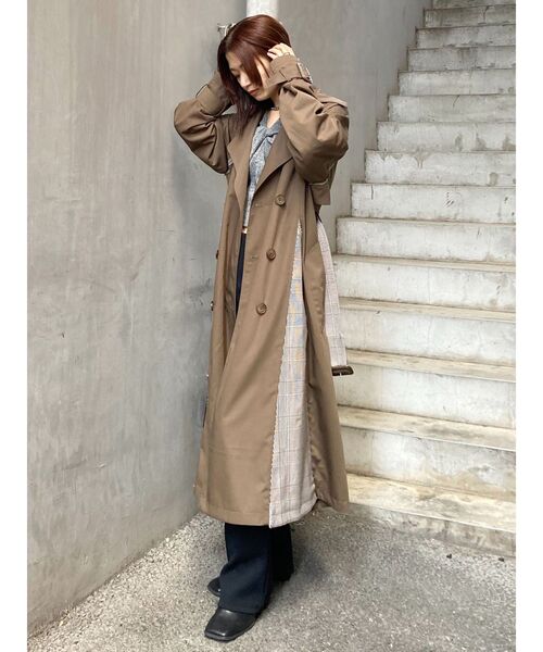 EMODA（エモダ）の「フロントクロストップ（Tシャツ/カットソー・レディース・ブラック/グレー/カーキ・FREE）」の6枚目の写真