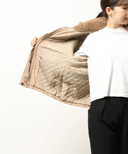 ROXY（ロキシー）の「YOUR HAND STAND/ロキシーモコモコボアブルゾン（ブルゾン・レディース・ブラック系その他/ベージュ/ブラック/ナチュラル・SMALL/MEDIUM/LARGE/X-LARGE）」の6枚目の写真