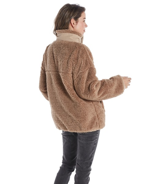 ROXY（ロキシー）の「YOUR HAND STAND/ロキシーモコモコボアブルゾン（ブルゾン・レディース・ブラック系その他/ベージュ/ブラック/ナチュラル・SMALL/MEDIUM/LARGE/X-LARGE）」の5枚目の写真