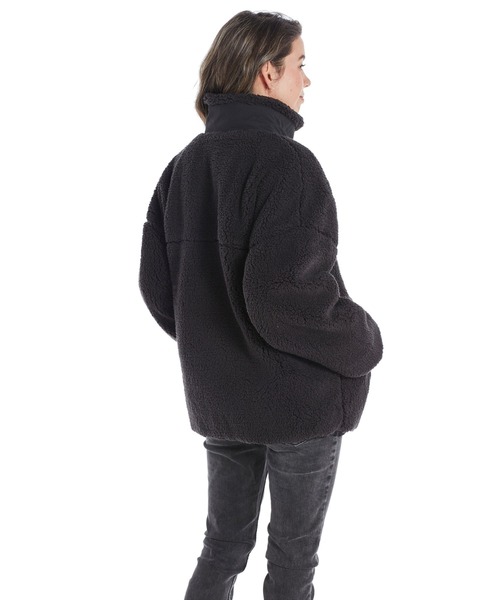 ROXY（ロキシー）の「YOUR HAND STAND/ロキシーモコモコボアブルゾン（ブルゾン・レディース・ブラック系その他/ベージュ/ブラック/ナチュラル・SMALL/MEDIUM/LARGE/X-LARGE）」の7枚目の写真