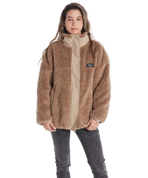 ROXY（ロキシー）の「YOUR HAND STAND/ロキシーモコモコボアブルゾン（ブルゾン・レディース・ブラック系その他/ベージュ/ブラック/ナチュラル・SMALL/MEDIUM/LARGE/X-LARGE）」の13枚目の写真