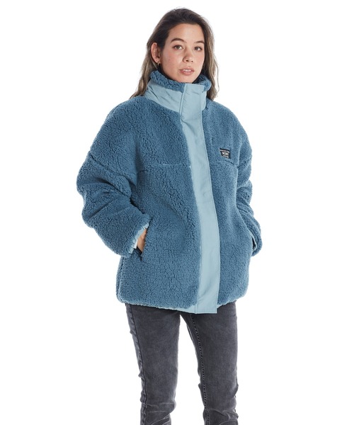 ROXY（ロキシー）の「YOUR HAND STAND/ロキシーモコモコボアブルゾン（ブルゾン・レディース・ブラック系その他/ベージュ/ブラック/ナチュラル・SMALL/MEDIUM/LARGE/X-LARGE）」の15枚目の写真