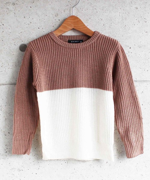 THE CASUAL（カジュアル）の「7G 畦編み クルーネック ニット キッズ（ニット/セーター・キッズ・ブラウン系その他2/アイボリー/ブラウン系その他/ブラウン/モカ/ベージュ/杢グレー/ブラック/グレー系その他/チャコール・140cm/110cm/120cm/160cm/150cm/130cm）」の8枚目の写真