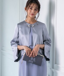 パールモチーフ付きサテンジャケット