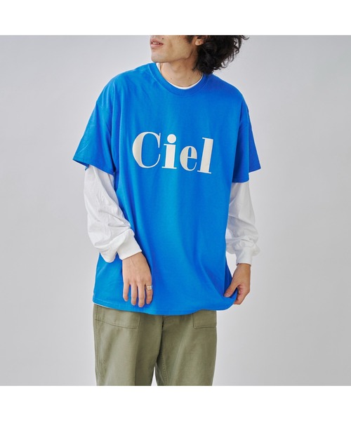 CPCM(シーピーシーエム)の「レイヤードフロッキーロゴL/S(Tシャツ/カットソー・メンズ・ホワイト/チャコールグレー/ブルー・MEDIUM/LARGE)」の12枚目の写真