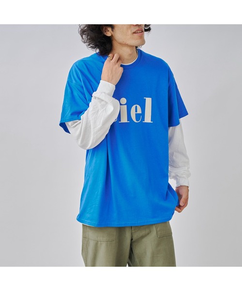 CPCM(シーピーシーエム)の「レイヤードフロッキーロゴL/S(Tシャツ/カットソー・メンズ・ホワイト/チャコールグレー/ブルー・MEDIUM/LARGE)」の14枚目の写真