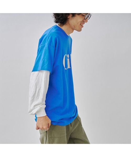 CPCM(シーピーシーエム)の「レイヤードフロッキーロゴL/S(Tシャツ/カットソー・メンズ・ホワイト/チャコールグレー/ブルー・MEDIUM/LARGE)」の16枚目の写真