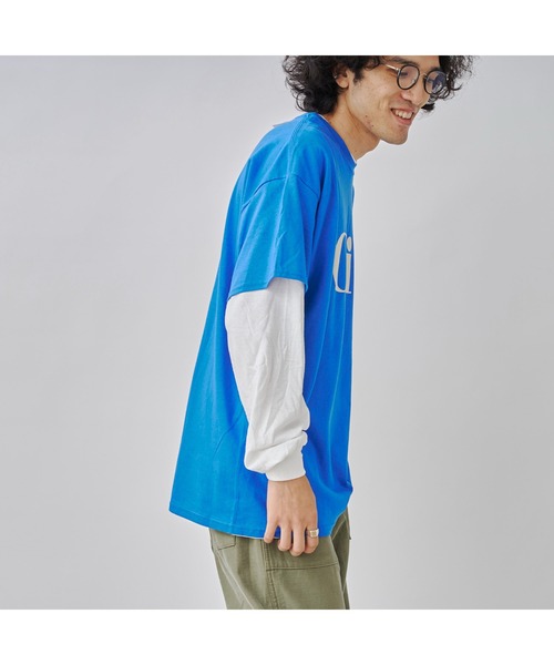 CPCM(シーピーシーエム)の「レイヤードフロッキーロゴL/S(Tシャツ/カットソー・メンズ・ホワイト/チャコールグレー/ブルー・MEDIUM/LARGE)」の17枚目の写真