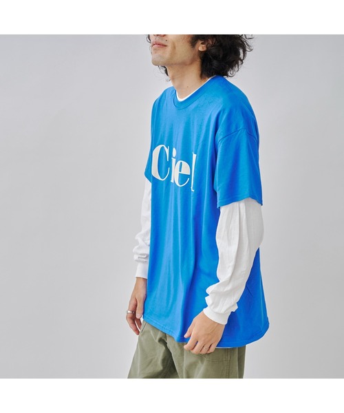 CPCM(シーピーシーエム)の「レイヤードフロッキーロゴL/S(Tシャツ/カットソー・メンズ・ホワイト/チャコールグレー/ブルー・MEDIUM/LARGE)」の22枚目の写真