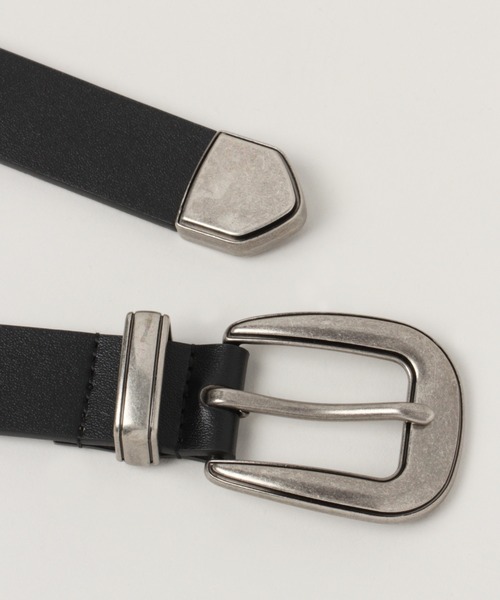 RAGEBLUE（レイジブルー）の「ナローシンセティックベルト/239718（ベルト・メンズ・ブラック/その他19・FREE）」の4枚目の写真