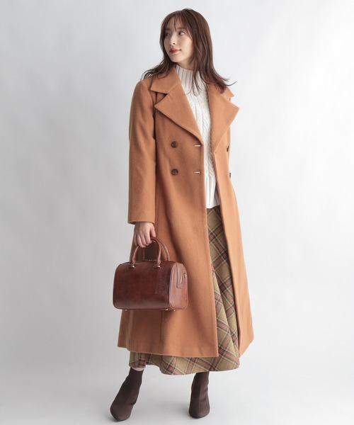Andemiu（アンデミュウ）の「ビッグラペルロングコート238465