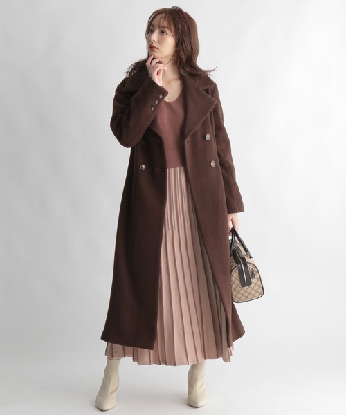 Andemiu（アンデミュウ）の「ビッグラペルロングコート238465