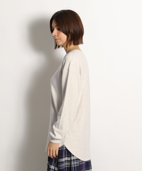 niko and...(ニコアンド)の「起毛スムースクループルオーバー(Tシャツ/カットソー・レディース・ブラック/グリーン/ナチュラル/チャコール・MEDIUM/LARGE)」の17枚目の写真