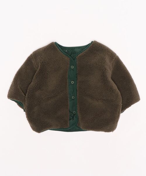 b・ROOM（ビールーム）の「4WAYジャケット（ブルゾン・キッズ・アイボリー/ダークブラウン/モスグリーン/ネイビー・90cm/100cm/110cm/120cm/130cm）」の7枚目の写真