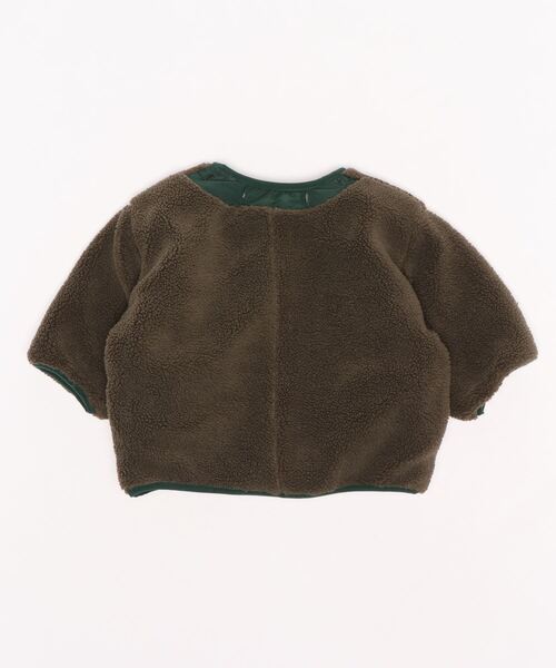 b・ROOM（ビールーム）の「4WAYジャケット（ブルゾン・キッズ・アイボリー/ダークブラウン/モスグリーン/ネイビー・90cm/100cm/110cm/120cm/130cm）」の8枚目の写真