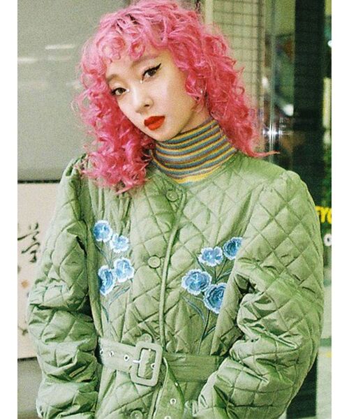 jouetie(ジュエティ)の「【POSTOKYO】パワショルキルティングJAPANジャケットコート(ノーカラージャケット・レディース・ブラック/カーキ/アイボリー/その他1・MEDIUM)」の8枚目の写真