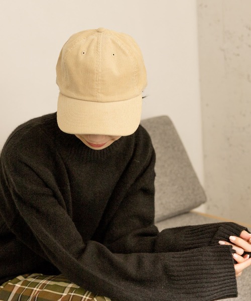 URBAN RESEARCH（アーバンリサーチ）の「コーデュロイCAP（キャップ・レディース・ベージュ/ネイビー/ブラウン/ピンク・-）」の3枚目の写真