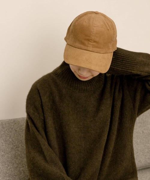 URBAN RESEARCH（アーバンリサーチ）の「コーデュロイCAP（キャップ・レディース・ベージュ/ネイビー/ブラウン/ピンク・-）」の7枚目の写真