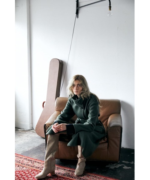 MOUSSY（マウジー）の「STAND COLLAR LONG コート（チェスター