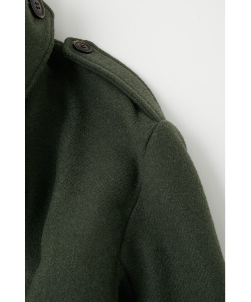 MOUSSY（マウジー）の「STAND COLLAR LONG コート（チェスターコート・レディース・グレー系その他/アイボリー/ブラック/カーキ・1/2）」の16枚目の写真