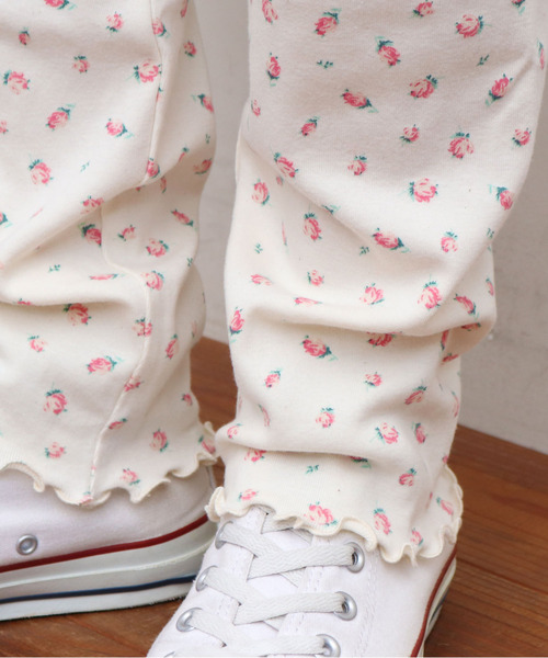 CHILD WOMAN（チャイルドウーマン）の「フライス小花プリント レギンスパンツ（レギンス/スパッツ・レディース・アイボリー/サックスブルー/ブルー/オレンジ/イエロー/ブルー系その他・FREE）」の20枚目の写真