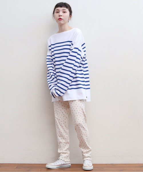 CHILD WOMAN（チャイルドウーマン）の「フライス小花プリント レギンスパンツ（レギンス/スパッツ・レディース・アイボリー/サックスブルー/ブルー/オレンジ/イエロー/ブルー系その他・FREE）」の9枚目の写真