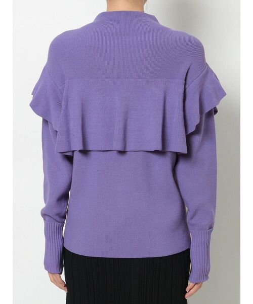 ELENDEEK（エレンディーク）の「フレアケープライクニット（ニット/セーター・レディース・オフホワイト/ラベンダー/ブラック・FREE）」の15枚目の写真