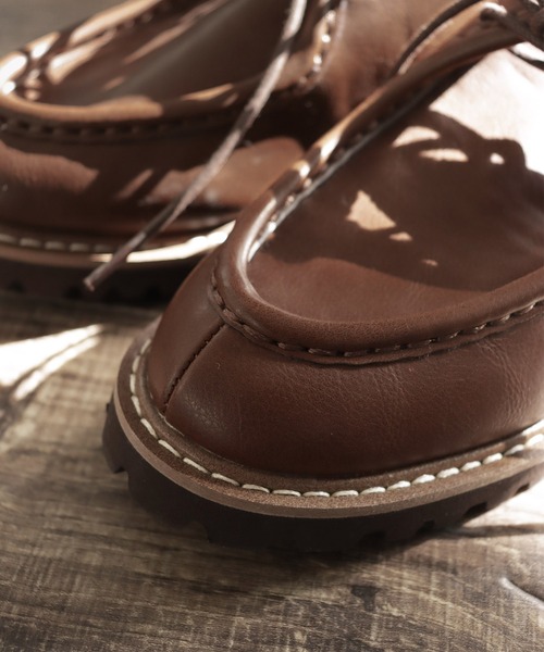 SESTO（セスト）の「軽量EVA底の革ピースレースアップチロリアンシューズ（ドレスシューズ・レディース・キャメル/ブラック/ホワイト・25.0cm/23.0cm/23.5cm/24.5cm/24.0cm/22.5cm）」の9枚目の写真